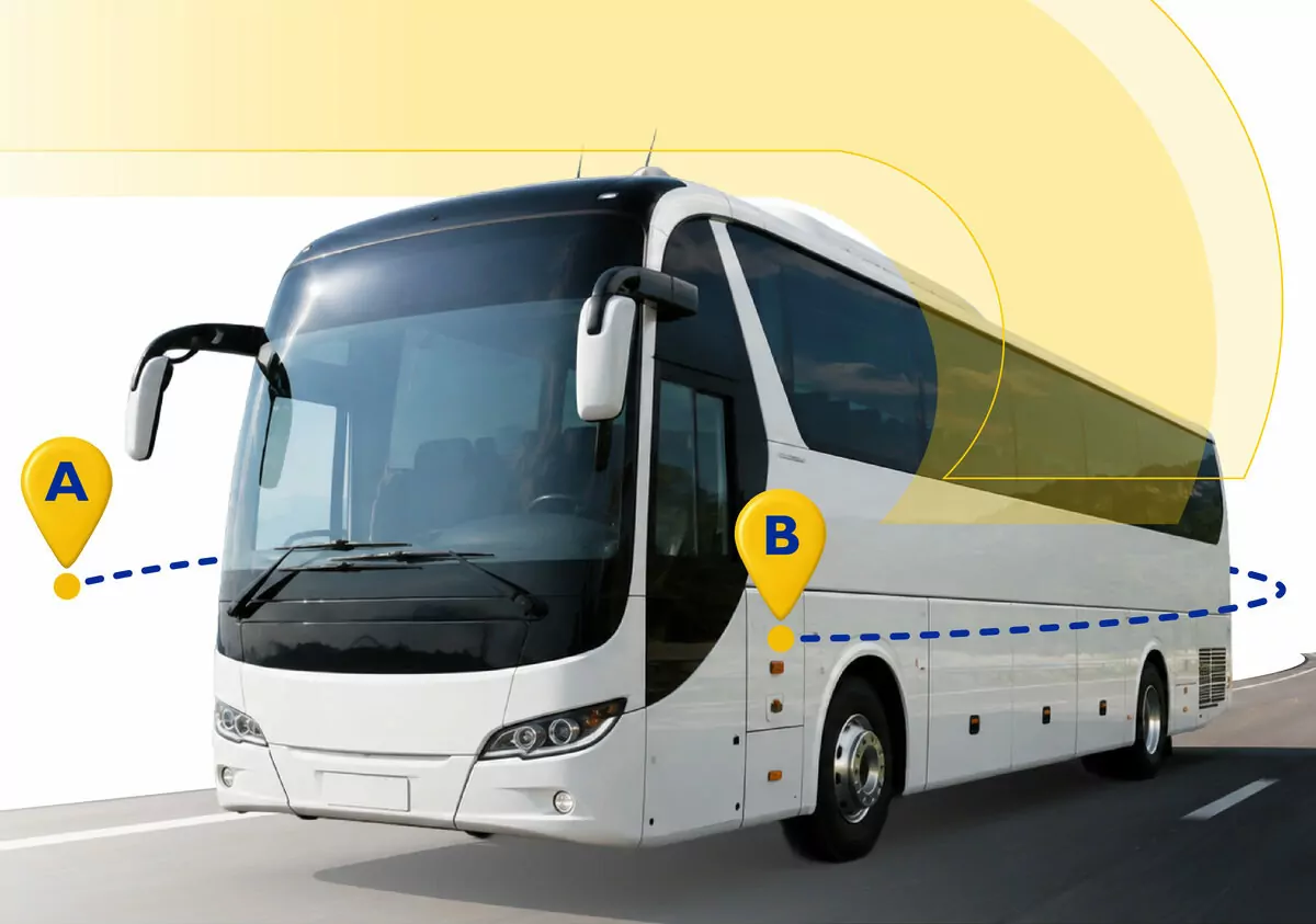 Autobus Match My Bus in viaggio